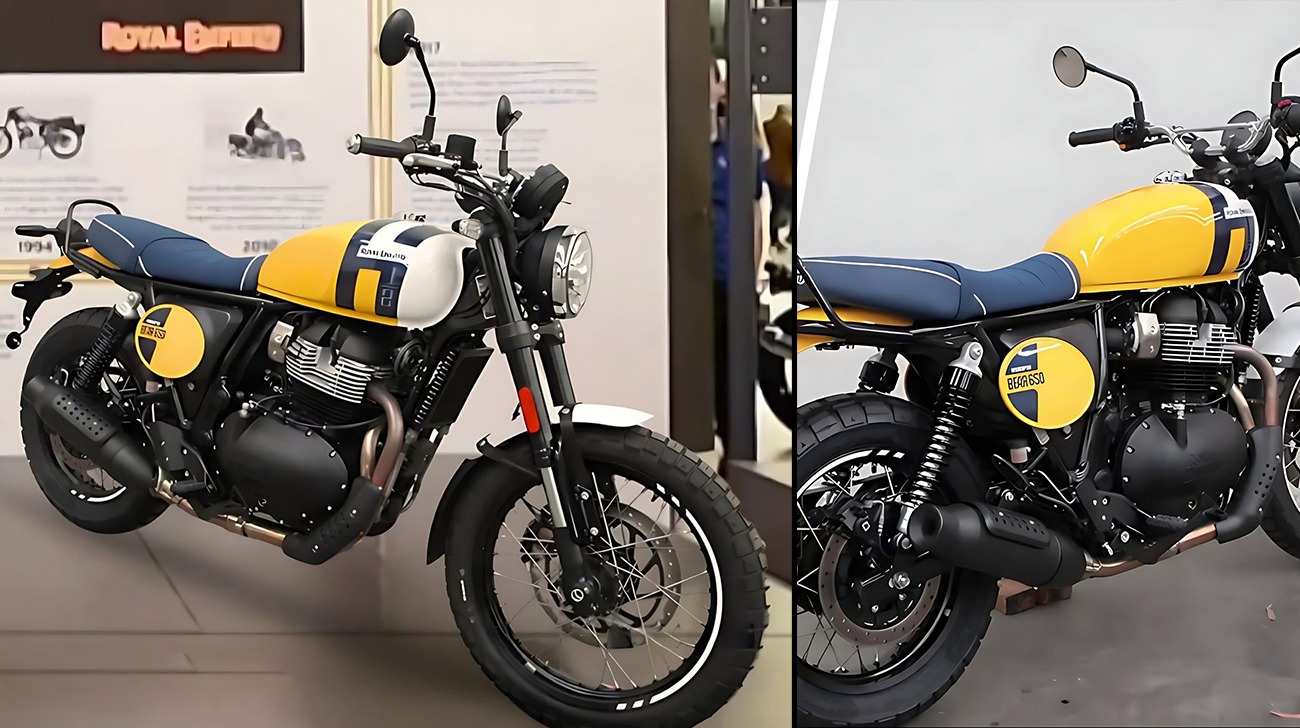 First Look at RE's 650cc Scrambler Called the 'Bear 650'